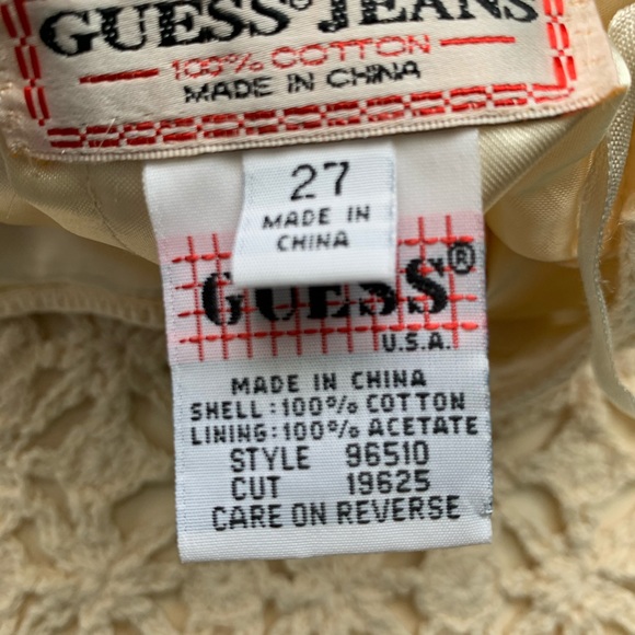 Vintage Guess Crochet Mini Skirt - Picture 5 of 6